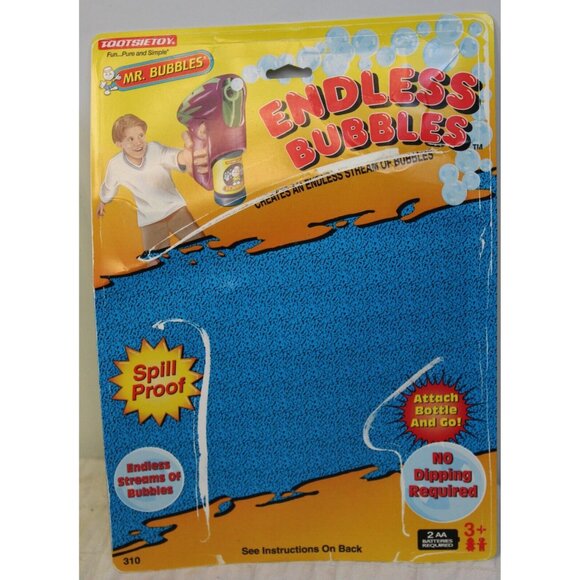 1999 Tootsie Toy Mr Bubbles Endless Blower Gun Toy Purple Party Summer Fun - Picture 6 of 9